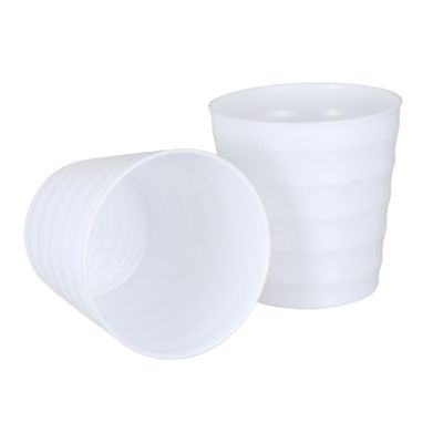 Cabilock 2pcs Thicken Plastic Flowerpots Drainage Height for Home and Garden Use for and Plants