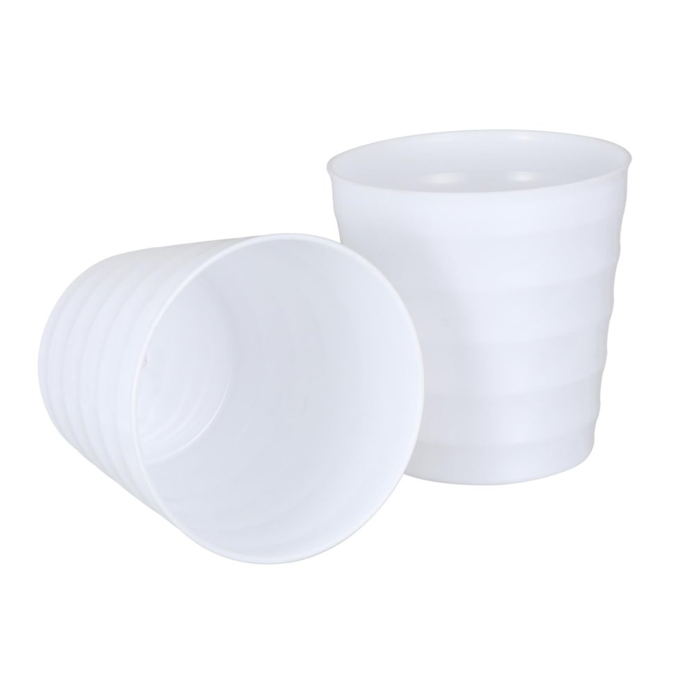 Cabilock 2pcs Thicken Plastic Flowerpots Drainage Height for Home and Garden Use for and Plants