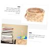 Picnic storage basket Basket Natural Woven Woodchip with Folding Handles Closet Storage Organizer Bath Toy and Kids Toy view 3