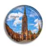 Fridge Magnet UK England Coventry Cathedral Glass Magnets for Refrigerator Souvenirs Cute Crystal Magnet Decor for Whiteboard Office Home Gift view 1