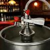 Beer Barrel Coupler,G5/8 A Type Keg Coupler, German Slider A System Keg Coupler 304 Stainless Steel Beer Keg Tap Distributor With Relief Valve Brewing Accessory Beer Tap view 2