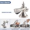 Beer Barrel Coupler,G5/8 A Type Keg Coupler, German Slider A System Keg Coupler 304 Stainless Steel Beer Keg Tap Distributor With Relief Valve Brewing Accessory Beer Tap view 3