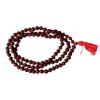 Red Sandalwood Knotted Japa Mala 108+1 Beads 6mm | Dark Red Chandan Mala for Hindu Prayer, Meditation & Yoga | Certified 100% Natural & Energized Wood Jap Mala Necklace with Sacred Spiritual Beads view 1