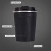 12 oz Stainless Steel Tumbler, Stainless Steel Vacuum Insulated Travel Coffee Mug with Leakproof Lid, Coffee Tumbler Cup for Home, Office, Travel, Party (Black) view 2