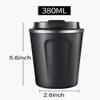 12 oz Stainless Steel Tumbler, Stainless Steel Vacuum Insulated Travel Coffee Mug with Leakproof Lid, Coffee Tumbler Cup for Home, Office, Travel, Party (Black) view 4