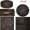bonballoon Authentic Ottoman Pouf Pouffe Poufs Footstool Egyptian Moroccan Handmade Genuine Leather Unstuffed Living Room Decor Floor Cushion Foot Stool Arabian Arabic Style Turkish Poof, Brown view 3