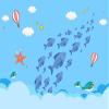 Niwo ART - Removable Wall Mural for Kids Room 23 | Self-Adhesive Large Wallpaper (96"x144") view 2