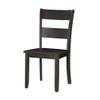 BOWERY HILL 38" H Contemporary Wood Ladder Back Side Chair in Walnut (Set of 2) view 3