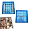 Brownie Cutter Stainless 100% Heavy duty Baking Pan with Slicer size 9x9 9,12,16,25 Pieces Ensures Perfect Crispy Edges baking pan Bakeware for Oven Baking Bakeware Cake portion cutter (9x9 16 Pcs.) view 1