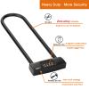 NBYT U Bike Lock - Heavy Duty Combination Lock for Motorcycle Wheel, Office Door, Fence & Gate - Resettable, Long Combination U-Lock in Black - Steel/Zinc/PVC Construction - 13.78 x 4.7 x 1.1 Inches view 4