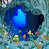 Niwo ART - Sea World G, Removable Wall Mural | Self-Adhesive Large Wallpaper (96"x144") view 2