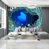 Niwo ART - Sea World G, Removable Wall Mural | Self-Adhesive Large Wallpaper (96"x144") view 3