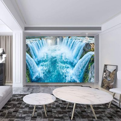Niwo ART - Great Waterfall, Removable Wall Mural | Self-Adhesive Large Wallpaper (64"x96")