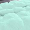 1 Piece Pinch Pleated Comforter with Corner Tabs 100% Egyptian Cotton Premium Quality Baffle Pintuck Comforter Set 500 GSM All Season Goose Down Aqua Blue-Twin/Twin XL Decorative Comforter view 3