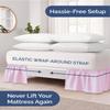 Wrap Around Dust Ruffle Bed Skirt - College Dorm Room - Twin/Twin XL view 2