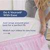 Wrap Around Dust Ruffle Bed Skirt - College Dorm Room - Twin/Twin XL view 3