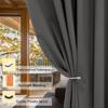 BONZER Room Divider Curtain Total Privacy Wall Grommet Thermal Insulated Wide Blackout Curtains for Bedroom Living Room, 96L x 70W Inch (8L x 5.8W ft), 1 Panel, Dark Grey view 2
