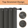 BONZER Room Divider Curtain Total Privacy Wall Grommet Thermal Insulated Wide Blackout Curtains for Bedroom Living Room, 96L x 70W Inch (8L x 5.8W ft), 1 Panel, Dark Grey view 3