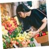 Cabilock Elegant Wicker Storage Basket Food Baskets Seagrass Storage Rattan Holder Picnic for Outdoor Random view 3
