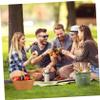 Cabilock Elegant Wicker Storage Basket Food Baskets Seagrass Storage Rattan Holder Picnic for Outdoor Random view 4