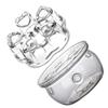 2pcs Tea Warmer Practical Teapot Heating Base for Home Office for Teas Coffee No Candle Required view 1
