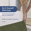 Wrap Around Dust Ruffle Bed Skirt - Sage Green - for Full Size Beds with 18 Inch Drop - Elastic Strap - Adjustable Pleated Bedskirt with Brushed Fabric and Wrinkle Free - for Women, Men, Kids & Teens view 3