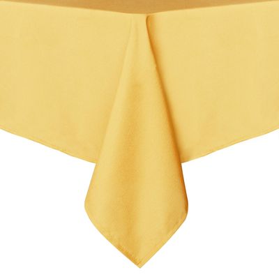 sancua Rectangle Tablecloth - 70 x 90 Inch - Stain and Wrinkle Resistant Washable Polyester Table Cloth, Decorative Fabric Table Cover for Dining Tables, Buffet Parties and Camping, Yellow