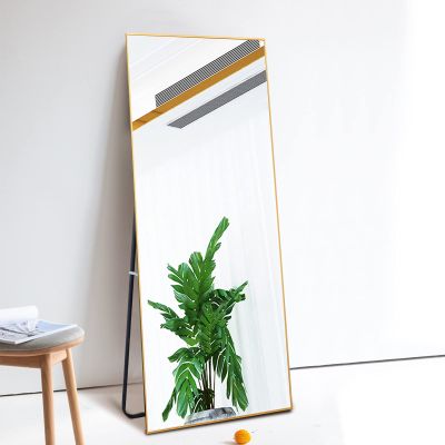 JARDIN Full Length Mirror 65" x 22" Large Rectangle Floor Mirror, Aluminum Alloy Frame Mirrors for Wall, Full Body Mirror, Wall Mirror for Bedroom Bathroom (Gold)