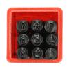 TopHomer 5mm Number Steel Punch Stamp Set, 9 Piece Stamping Punch with Storage Case for Metal Keys Crafts Leather view 4