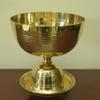 Tangerine Diya with Stand, Brass Traditional Oil Lamp for Pooja at Tamples, Home, Office & Hotel (Diameter- 8.5 inch) view 2