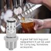 19/3218 Ball Lock Post Stainless Steel with 1/2in NPT Male Thread Liquid Ball Lock Post Adapter for Corny Bucket Beer Brewing Parts view 2