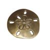 3-1/4" Brass Sand Dollar Paper Weight - Antique Vintage Style view 1