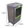 OEMTOOLS 23968 3-Speed Evaporative Cooler, Green and Gray, Cools Up to 950 Square Feet, 3100 CFM, Portable Cooler Fan view 4