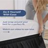 CGK Wrap Around Dust Ruffle Bed Skirt - King Size, 18" Inch, Black view 3