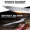Dalstrong Slicing & Carving Knife - Offset Blade - 12 inch - Shogun Series ELITE - Japanese AUS-10V Super Steel Kitchen Knife - Damascus - Vacuum Treated - Sheath - Bread Knife, Ham Slicer view 2