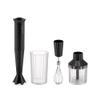 Alessi Pliss MDL10SB/US - Hand Blender with Measuring Jug, Whisk and Chopper in Thermoplastic Resin, US Plug 200W, Black view 1