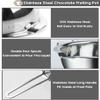 1000ML/1QT Double Boiler Chocolate Melting with 2QT 304 Stainless Steel Pot, Chocolate Melting Pot with Silicone Spatula view 2