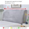 Dustproof Bed Head Cover Stretchy Bed Headboard Slipcover Dustproof Protector Cover for Bed Headboard Bedroom for Single/King/Double (Color : Dark Grey, Size : 120-135cm) view 4