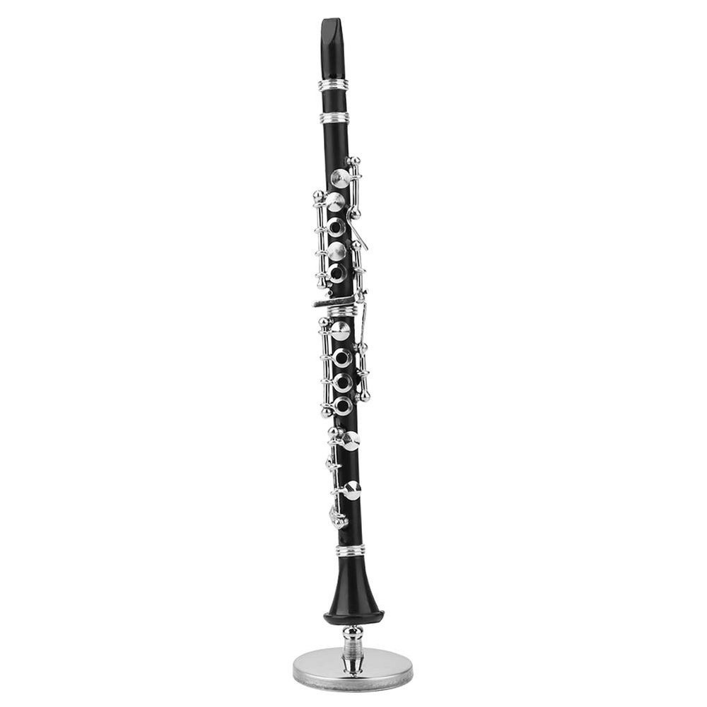01 Clarinet Model, 16cm Clarinet Model, Mini Musical Instrument Durable Clarinet Model Display for Desk Decoration for Music Lovers