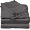 Unique Beddings Pure 550-TC Egyptian Cotton 6-PCs Sheet Set (1 Fitted, 1 Flat, 4 Pillowcase) Fits Mattress 16-20'' Deep Pocket (Queen Size) Premium Italian Finish Bed Sheets for Bed (Solid, Grey) view 1
