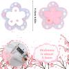 Savita 2 Pcs Sakura Coasters Cherry Blossom Coasters Blossom Cup Mats Cup Pads for Coffee Table, Restaurants, Hotels, Offices, Home, Coffee Shops(White and Pink) view 2