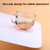 Savita 2 Pcs Sakura Coasters Cherry Blossom Coasters Blossom Cup Mats Cup Pads for Coffee Table, Restaurants, Hotels, Offices, Home, Coffee Shops(White and Pink) view 3