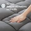 Mattress Topper Full XL for Back Pain, Extra Thick Mattress Pad Cover, Plush Pillow Top, Deep Elastic Pocket, Grey view 4