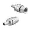 FERRODAY Stainless Steel Quick Disconnect Set 1/2 NPT Female Disconnect 1/2" Barb Brewing Quick Disconnect For Wort Pumps for Wort Chiller Connectors for Ball Valve Hose Fitting & O-rings-2 Pair view 2