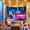 Aidatain Punk Cityscape Tapestry Neon City Nightscape Tapestry Sci-Fi Electronic Art Flannel Large Size 80x60 Inches Tapestries for Bedroom Living Room GTWHAT124 view 4