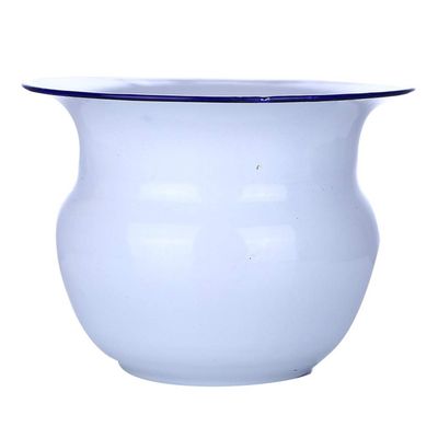 DOITOOL Portable Toilet Enamel Chamber Pot Bedpan for Children and Adults 8.58 Inch Thickened Spittoon for Home Bedroom Use Durable Urinal Accessory