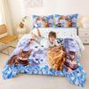 Feelyou Cat Full Size Comforter Set for Kid Boys Girls,Cartoon Kawaii Animals Toddler Bedding Set for Children Comforter Set Cat Lovers Animal Design Soft Quilt 3Pcs(1pc Comforter,2pc Pillowcase) view 2