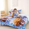 Feelyou Cat Full Size Comforter Set for Kid Boys Girls,Cartoon Kawaii Animals Toddler Bedding Set for Children Comforter Set Cat Lovers Animal Design Soft Quilt 3Pcs(1pc Comforter,2pc Pillowcase) view 3