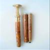 Vimal Nautical 3 Fold Wooden Stick Handmade Designer Brass Designer Handle Wooden Walking Stick Golden & Brown view 1