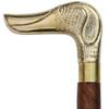 Vimal Nautical Walking Cane - Designer Dog Head Brass Handle Wooden Walking Stick - Handmade Walking Stick Cane for Elders view 1